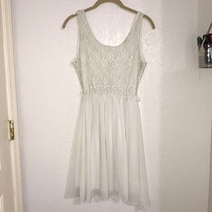 White simple dress
